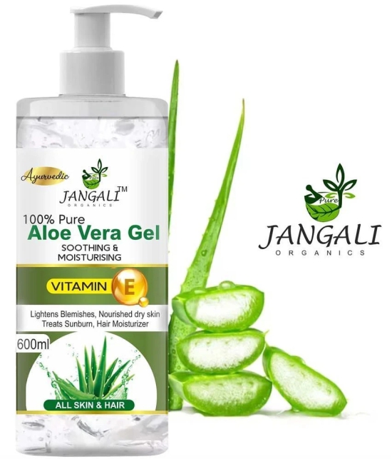 PURE Jangali ORGANICS 99% PURE Aloe Vera Gel For Face, Skin & Hair 600ML