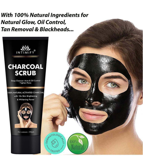 Intimify Charcoal Peel Off Mask, charcoal peel mask, face masks & peel, blackhead removing, peel off mask, 100 gm