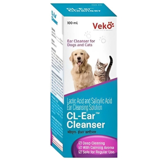 Veko CL Ear Cleanser 100ml and Otikoo Ear Drops 15ml Combo-100mL + 15mL