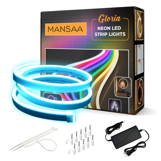 M58 Neon LED Strip Light (With 12V Adaptor)-Blue