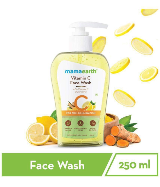 Mamaearth Vitamin C Face Wash with Vitamin C and Turmeric for Skin Illumination - 250ml