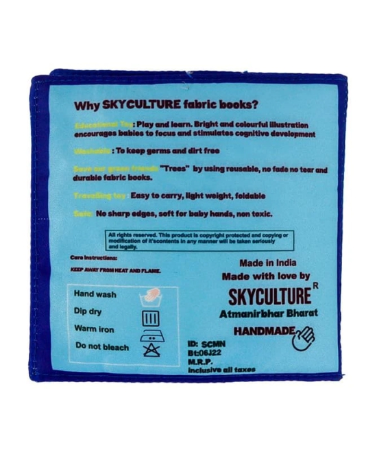 Skyculture? Numbers Mini Cloth Book - English Language, Soft Fabric Toy Book for Early Learning