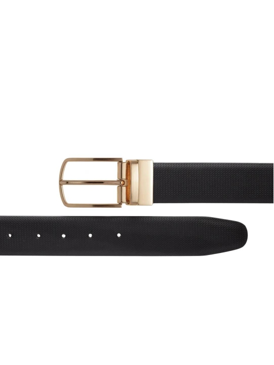 Men''s Vegan Leather Reversible Belt-42 / VEGAN PU / Black