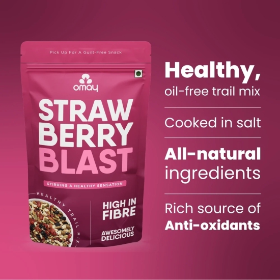 Omay Foods Strawberry Blast, 80 gm (4 Pcs)