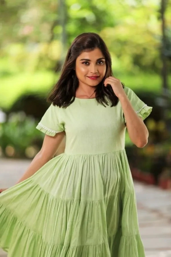 Green Tier Dress Green XXXL