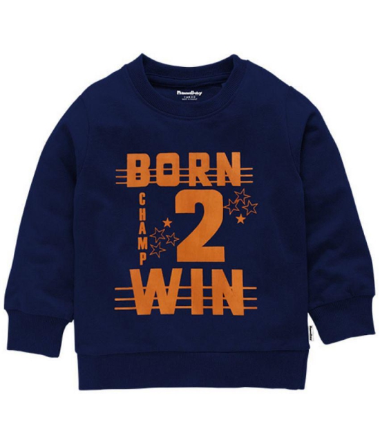 Nammababy Baby Boy's Fleece & Cotton Sweatshirt (Pack of1) - None