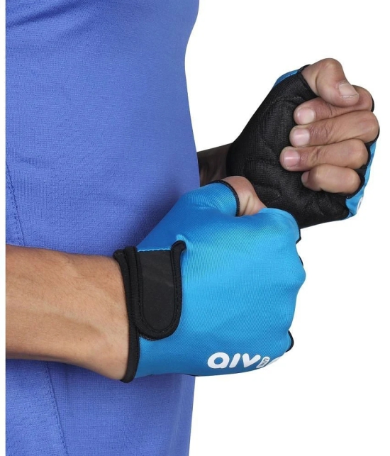 Aivin On Set Unisex Polyester Gym Gloves For Professional Weightlifting With Half-Finger Length - M