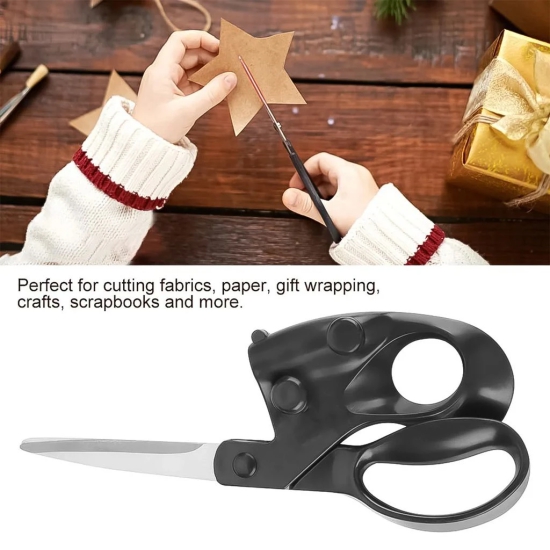 Laser-Guided Scissors for Precision Cutting – Perfect for Fabrics, Paper, Crafts, and Sewing (1 Pc)