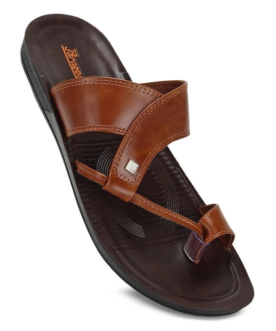 Paragon Tan Mens Leather Slipper - None