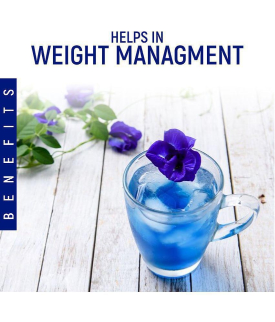 VEDAPURE Blue Butterfly Pea Flower Tea Iced Teas, Coolers, Cocktails Horeca (High On Anti Oxidants) - 25 GM (Pack of 1)