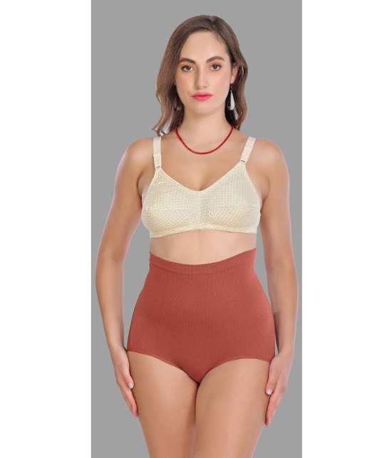 Madam - Orange Spandex Womens Tummy Tucker ( Pack of 1 ) - None