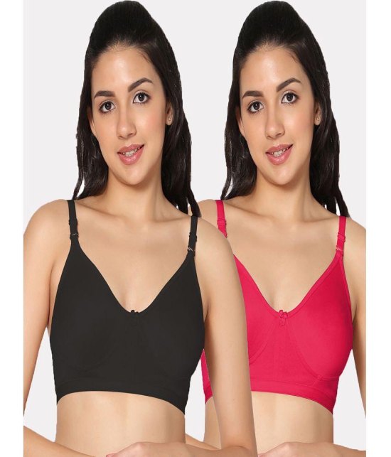 IN CARE LINGERIE - Multicolor Cotton Non Padded Women's Everyday Bra ( Pack of 2 ) - None