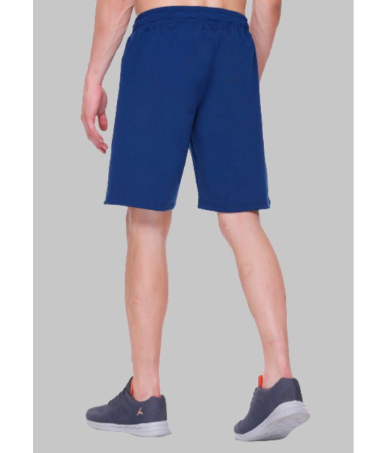 LEEBONEE - Blue Polyester Lycra Men's Running Shorts ( Pack of 1 ) - None