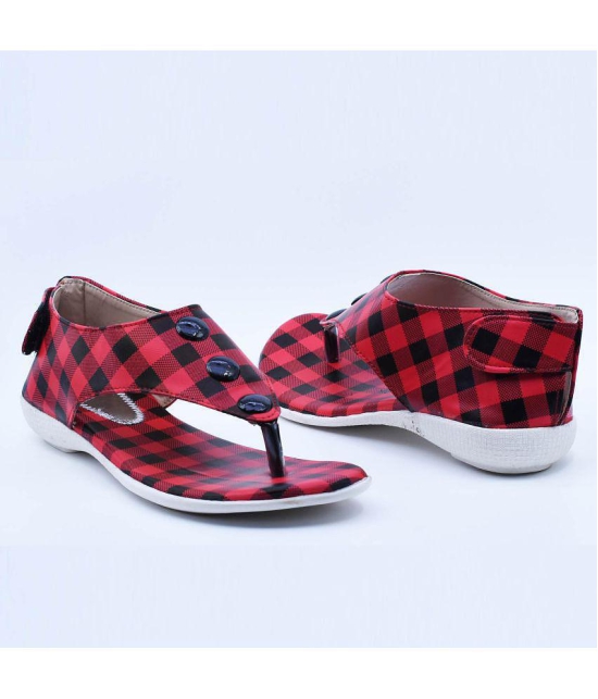 Dream Makers - Red Women''s Sandal Heels - None