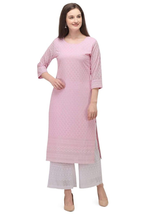 SHOPPING QUEEN Women's Georgette Kurta and Palazzo Set