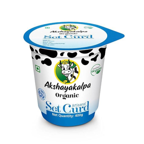 Artisanal Organic Set Curd 400 Gm