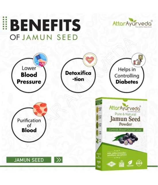 Attar Ayurveda Jamun Seed Powder for Diabetes - 250 gram