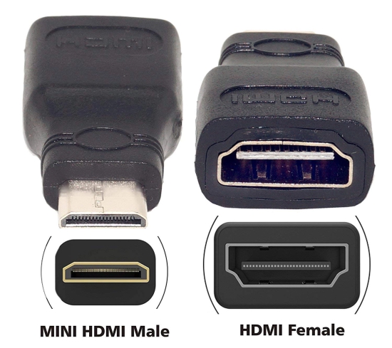 Lapster Quality Assured Mini HDMI to HDMI Adapter - 1 Piece