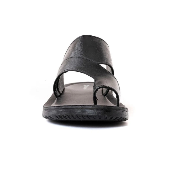 KHADIM Black Mens Leather Slipper - None