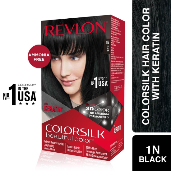 Revlon ColorSilk with Keratin (with Outrageous Shampoo 90 ml)