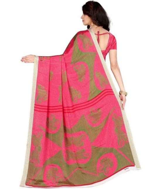 LEELAVATI - Multicolor Crepe Saree With Blouse Piece ( Pack of 2 ) - Multicolor