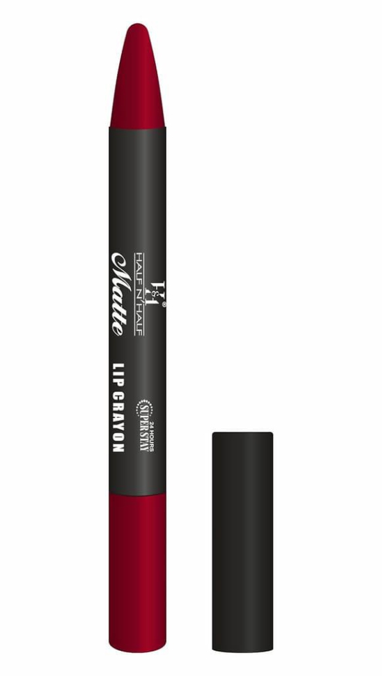 Buy 1 Get 1 Free! Half N' Half Crayon Lipstick 05-Deep Maroon (Matte)