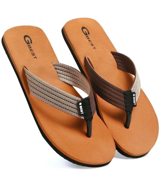 GBest Multicolor Mens Thong Flip Flop - None