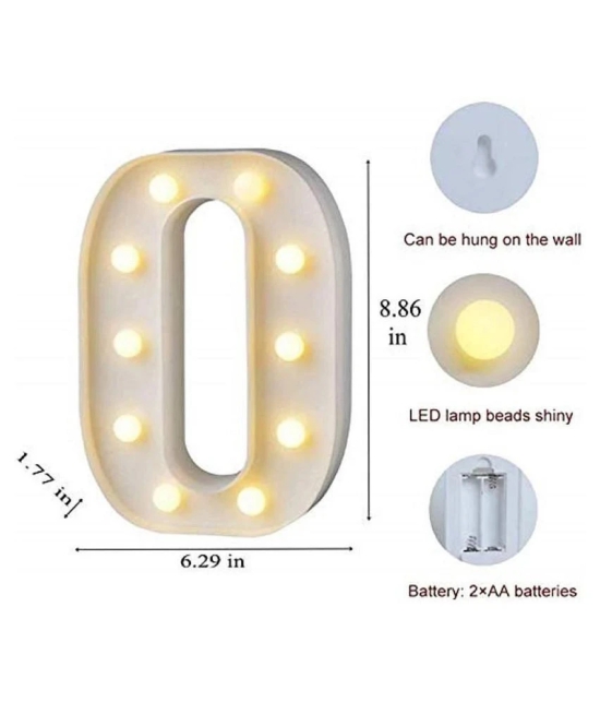 MIRADH LED Marquee Letter Light,(Letter-O) LED Strips - Yellow