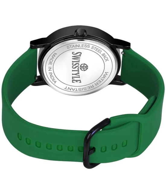 Swisstyle Green Silicon Analog Mens Watch