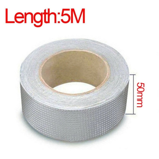 SELF-ADHESIVE INSULATION RESISTANT HIGH TEMPERATURE HEAT REFLECTIVE ALUMINIUM FOIL TAPE ROLL PACK OF 2