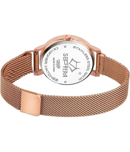 Septem Rose Gold Metal Analog Mens Watch