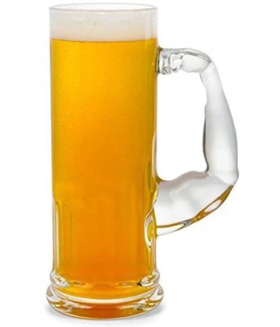 Somil Beer Mug Glasses Set,  600 ML - (Pack Of 12)