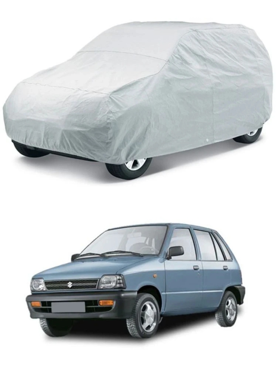 CARNEST Car Body Cover for Maruti Suzuki 800 [2008-2014] Without Mirror Pocket ( Pack of 1 ) , Silver