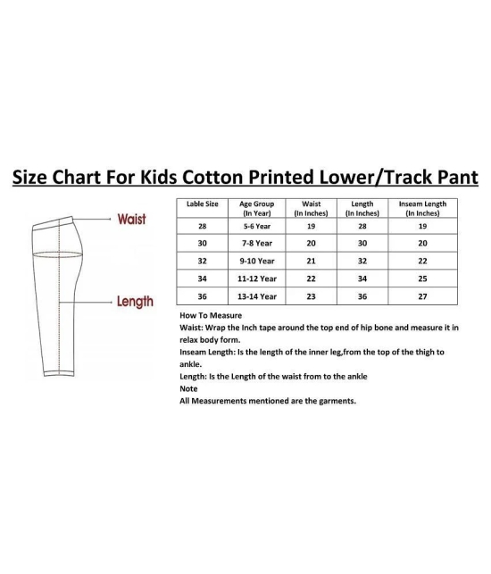 Diaz Cotton Trackpant/Lower/Pyajam for Boys and Girls combo pack of 5 - None