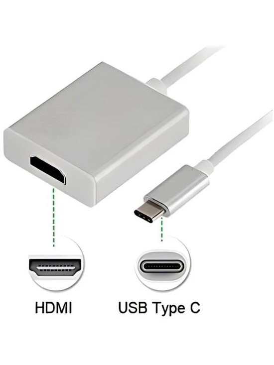 USB Type C to HDMI Converter, Plug and Play (10 cm cable)