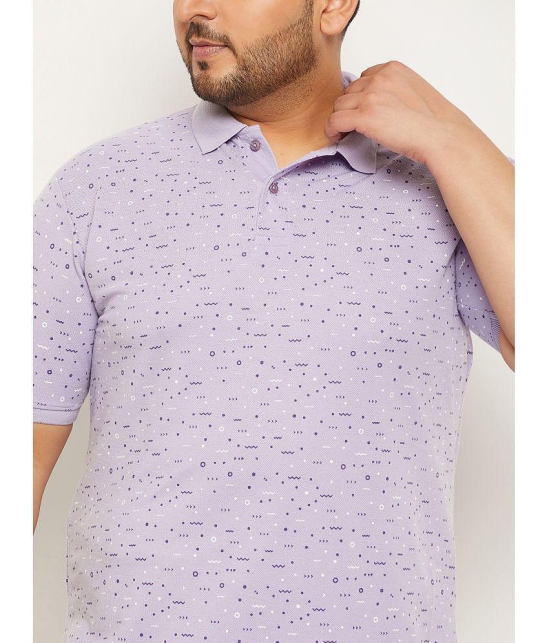 MXN - Lavender Cotton Blend Regular Fit Men''s Polo T Shirt ( Pack of 1 ) - None