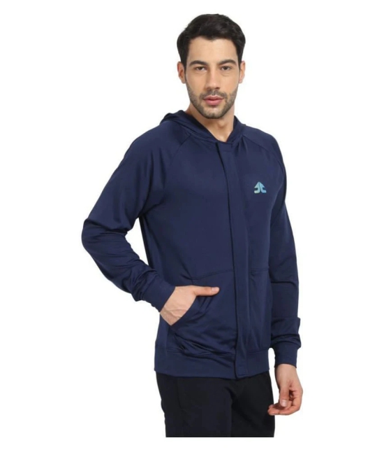 OFF LIMITS Navy Polyester Terry Jacket - L