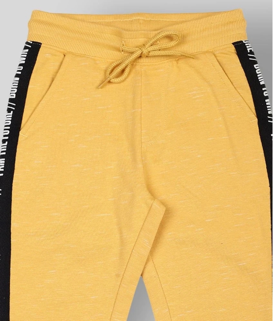 PLUM TREE - Yellow Cotton Boys Trackpant ( Pack of 1 ) - None