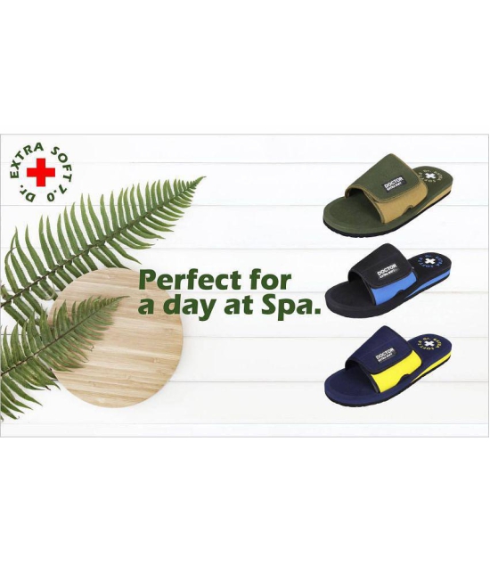 DOCTOR EXTRA SOFT - Navy  Synthetic Slide Flip flop - None