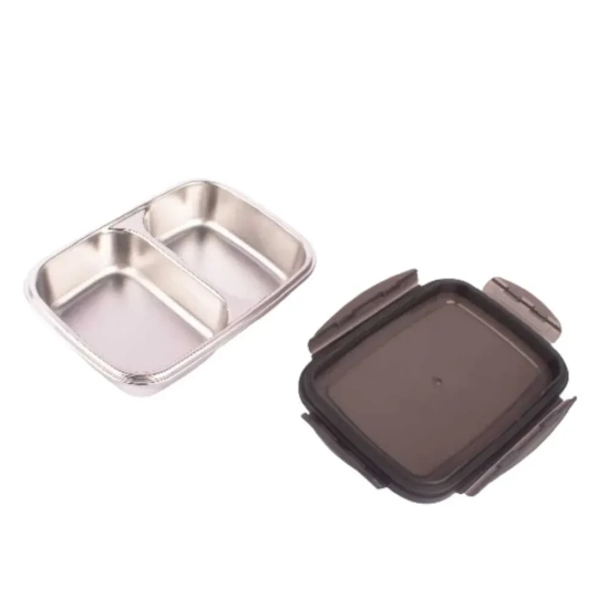 Stainless Steel 2 Compartment Lunchbox