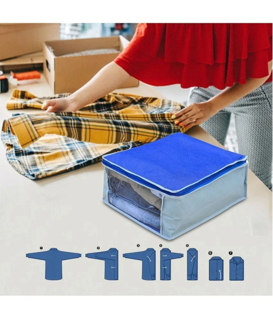 SH NASIMA -Set of 2 Non Woven Underbed Storage Bag Clear Window & Zipper Lock