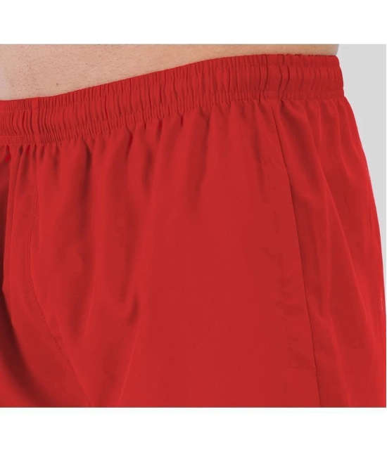 Forbro Red Polyester Mens Shorts ( Pack of 1 ) - None