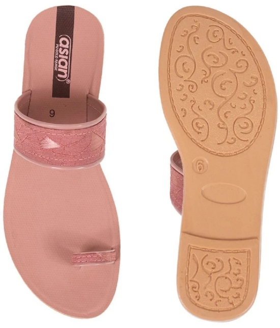 ASIAN Peach Womens Daily Slipper - None