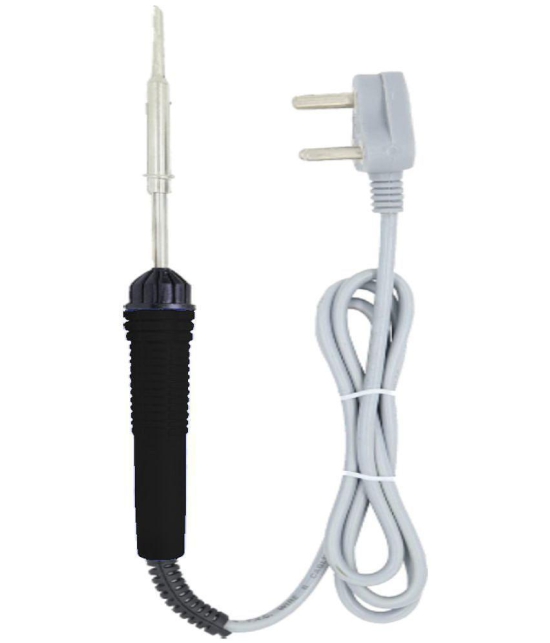 ALDECO: ( 8 in 1 ) Soldering Iron Kit contains- Black Iron, Wire, Flux, Wick, Stand, Bit, Tweezer, Tester