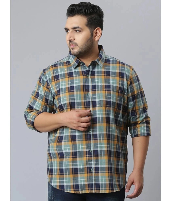 instaFab - Blue Cotton Oversized Fit Mens Casual Shirt ( Pack of 1 ) - None