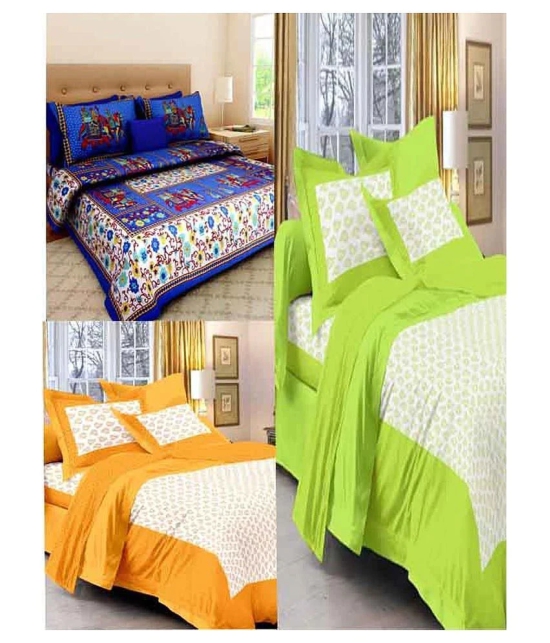 UniqChoice King Cotton Traditional Bed Sheet