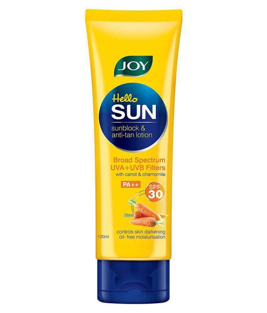 Joy Hello Sun SunBlock & Anti Tan Lotion Sunscreen SPF 30 - 120 ml