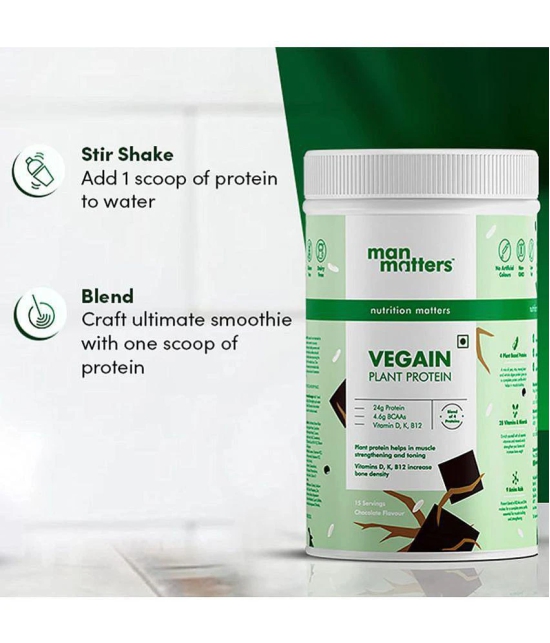 Man Matters VEGAIN Plant Protein Powder 500 grams |100% Vegetarian| Gluten Free, Dairy Free & Soy Free