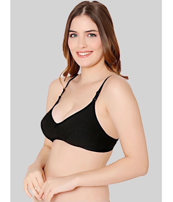 Bodycare Black Cotton Blend Non Padded Womens Everyday Bra ( Pack of 1 ) - None