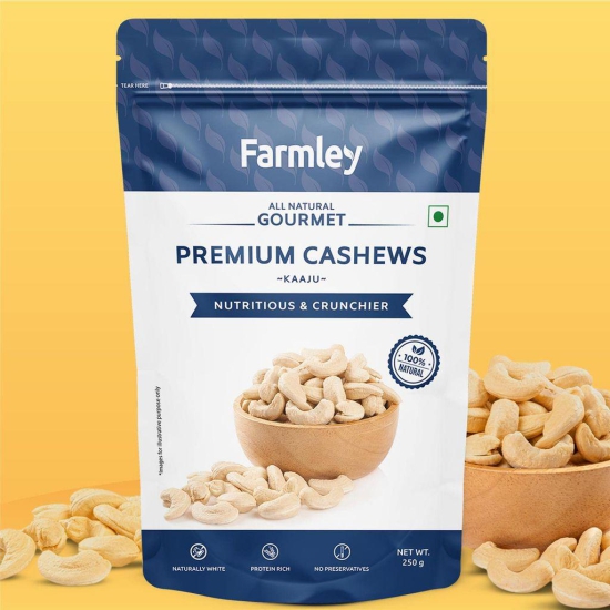 Farmley Premium Cashews & Makhana Combo 500 g | Cashew 250g I Makhana 250g